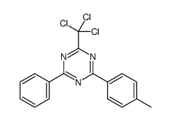 2-(4-Methylphenyl)-4-phenyl-6-(trichloromethyl)-1,3,5-triazine Structure