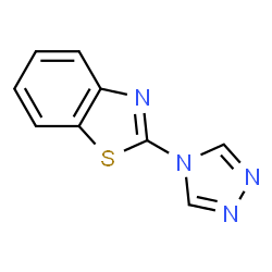 Benzothiazole, 2-(4H-1,2,4-triazol-4-yl)- (9CI) structure