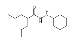 N'-Cyclohexyldipropylacetohydrazid Structure