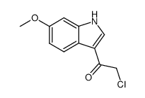 2-CHLORO-1-(6-METHOXY-1H-INDOL-3-YL)-ETHANONE Structure