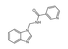 N-(1H-benzimidazol-1-ylmethyl)-3-pyridinecarboxamide Structure