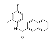 N-(4-bromo-2-methylphenyl)naphthalene-2-carboxamide结构式