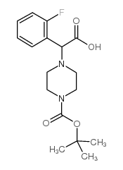 2-(4-Boc-哌嗪)-α-(2-氟苯基)乙酸图片