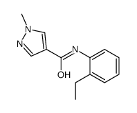 N-(2-Ethylphenyl)-1-methyl-1H-pyrazole-4-carboxamide Structure