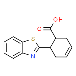 6-(1,3-BENZOTHIAZOL-2-YL)CYCLOHEX-3-ENE-1-CARBOXYLIC ACID Structure