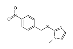 1-methyl-2-[(4-nitrophenyl)methylsulfanyl]imidazole结构式