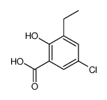 5-chloro-3-ethyl-2-hydroxybenzoic acid Structure