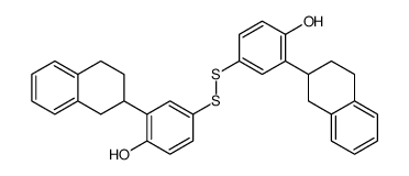 4-[[4-hydroxy-3-(1,2,3,4-tetrahydronaphthalen-2-yl)phenyl]disulfanyl]-2-(1,2,3,4-tetrahydronaphthalen-2-yl)phenol结构式