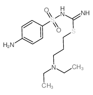 N-(4-aminophenyl)sulfonyl-1-(3-diethylaminopropylsulfanyl)methanimidamide Structure