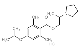 2-pyrrolidin-1-ylpropyl 2,6-dimethyl-4-propan-2-yloxy-benzoate结构式