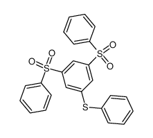 1-phenylthio-3,5-bis(phenylsulfonyl)benzene结构式