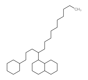 1-Cyclohexyl-4-[1-decahydronaphthyl]tetradecane Structure