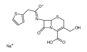 Desacetylcephalothin sodium结构式