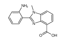 2-(2-aminophenyl)-1-methylbenzimidazole-4-carboxylic acid结构式