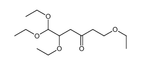 1,5,6,6-Tetraethoxy-3-hexanone Structure