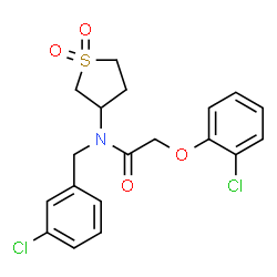 N-(3-chlorobenzyl)-2-(2-chlorophenoxy)-N-(1,1-dioxidotetrahydro-3-thienyl)acetamide picture