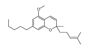 5-methoxy-2-methyl-2-(4-methylpent-3-enyl)-7-pentylchromene Structure