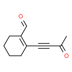 1-Cyclohexene-1-carboxaldehyde,2-(3-oxo-1-butynyl)-(9CI) structure