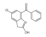 7-benzoyl-5-chloro-1,3-dihydroindol-2-one Structure