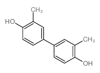 3,3'-二甲基联苯-4,4'-二醇结构式