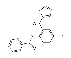 4-bromo-2-(thiophen-2-ylcarbonyl)-N-benzoyl-aniline结构式