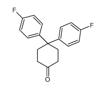 4,4-bis(4-fluorophenyl)cyclohexan-1-one结构式