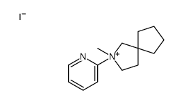 2-methyl-2-pyridin-2-yl-2-azoniaspiro[4.4]nonane,iodide结构式