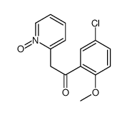 1-(5-chloro-2-methoxyphenyl)-2-(1-oxidopyridin-1-ium-2-yl)ethanone Structure