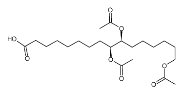 threo-9,10,16-triacetoxyhexadecanoic acid结构式