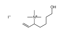 7-hydroxyhept-1-en-3-yl(trimethyl)azanium,iodide Structure