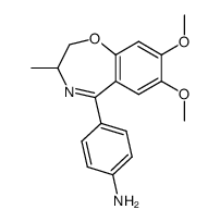 4-(7,8-dimethoxy-3-methyl-2,3-dihydro-benzo[f][1,4]oxazepin-5-yl)-aniline Structure