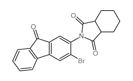 1H-Isoindole-1,3(2H)-dione, 2-(3-bromo-9-oxo-9H-fluoren-2-yl)hexahydro- structure