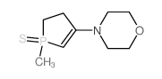 Morpholine,4-(4,5-dihydro-1-methyl-1-sulfido-1H-phosphol-3-yl)- structure