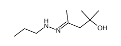 Diacetone alcohol monopropylhydrazone结构式