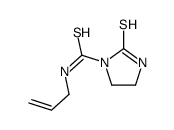 N-prop-2-enyl-2-sulfanylideneimidazolidine-1-carbothioamide结构式