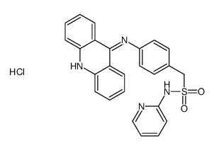 1-[4-(acridin-9-ylamino)phenyl]-N-pyridin-2-ylmethanesulfonamide,hydrochloride Structure