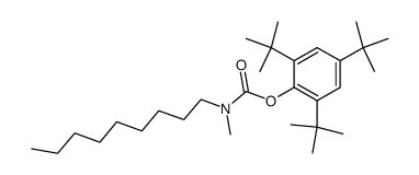 2,4,6-tri-tert-butylphenyl methyl(nonyl)carbamate Structure