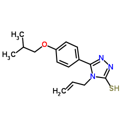 4-Allyl-5-(4-isobutoxyphenyl)-2,4-dihydro-3H-1,2,4-triazole-3-thione Structure