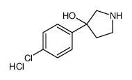 3-(4-Chlorophenyl)-3-pyrrolidinol hydrochloride (1:1)结构式