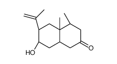 (4R,4aS,6R,7R,8aS)-7-hydroxy-4,4a-dimethyl-6-prop-1-en-2-yl-1,3,4,5,6,7,8,8a-octahydronaphthalen-2-one Structure