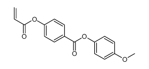 (4-methoxyphenyl) 4-prop-2-enoyloxybenzoate Structure