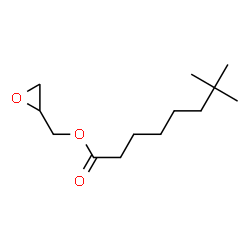 tert-decanoic acid oxiranylmethyl ester Structure