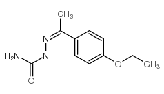 [1-(4-ethoxyphenyl)ethylideneamino]urea structure