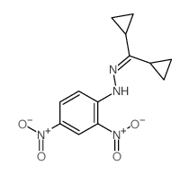 N-(dicyclopropylmethylideneamino)-2,4-dinitro-aniline structure