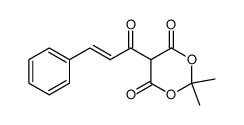 2,2-dimethyl-5-(3-phenylacryloyl)-1,3-dioxane-4,6-dione Structure