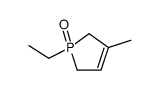 1-ethyl-3-methyl-2,5-dihydro-1λ5-phosphole 1-oxide Structure