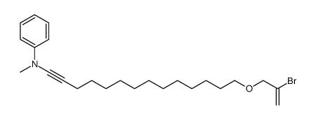 N-(14-((2-bromoallyl)oxy)tetradec-1-yn-1-yl)-N-methylaniline Structure