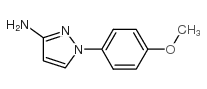 1-(4-甲氧基-苯基)-1H-吡唑-3-胺结构式