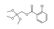 (2-chlorobenzoyloxymethyl)trimethoxysilane Structure