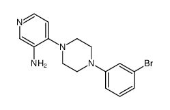 4-[4-(3-bromophenyl)piperazin-1-yl]pyridin-3-amine Structure